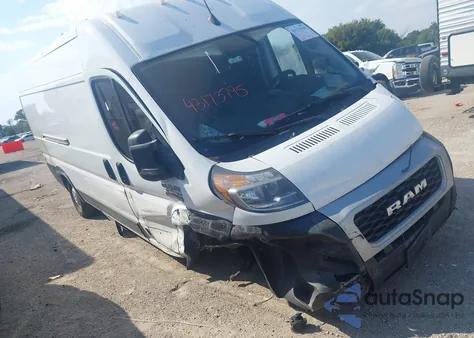 2022 Ram Promaster 3500 Cargo Van High Roof 159 Wb Ext from USA, damaged, VIN 3C6MRVJG4NE120745